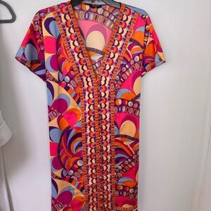 Marciano Multicolor Geometric Midi Dress
